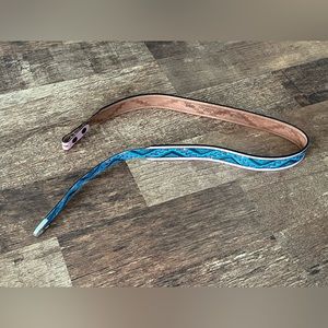 Vintage 80’s Teal and Pink Native American Pattern Belt